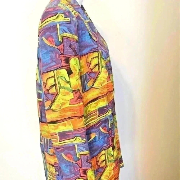 Vintage CEDARS 💯 % SILK Jacket Size Medium EUC - Picture 4 of 12